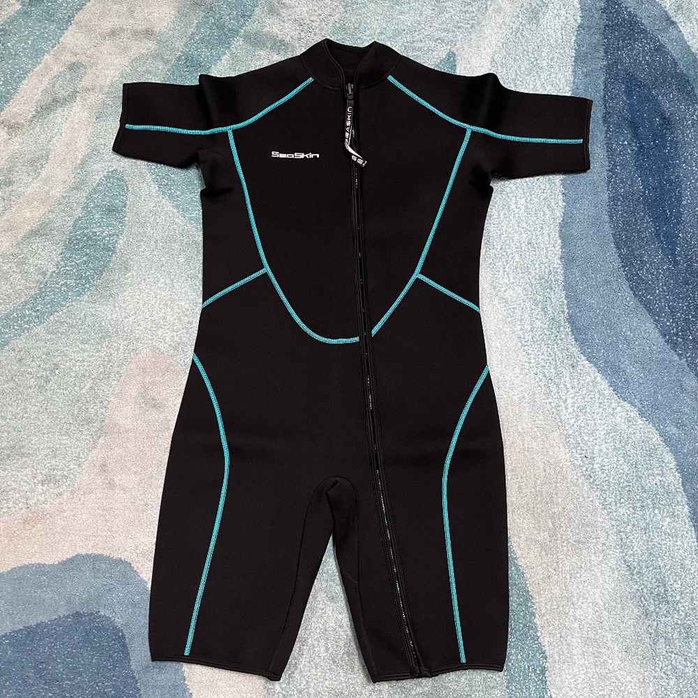 Seaskin Plus Size Shorty Wetsuit, Sz 2X